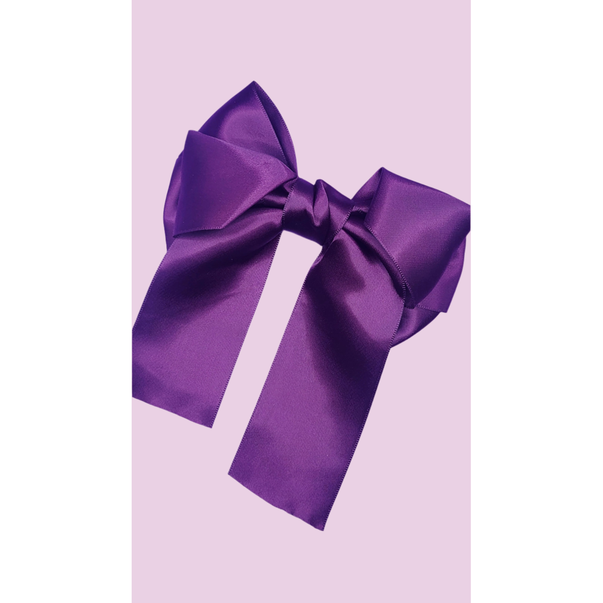 Satin Hair Bow Clip Slide Pack of 12