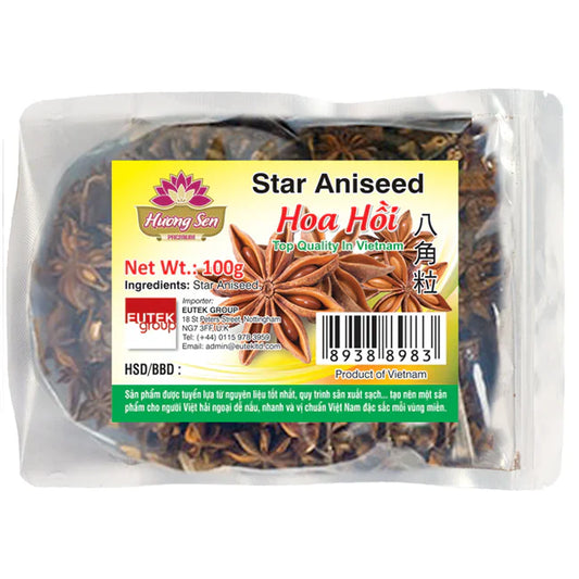 HUONG SEN Whole Star Aniseed Hoa Hoi 100g