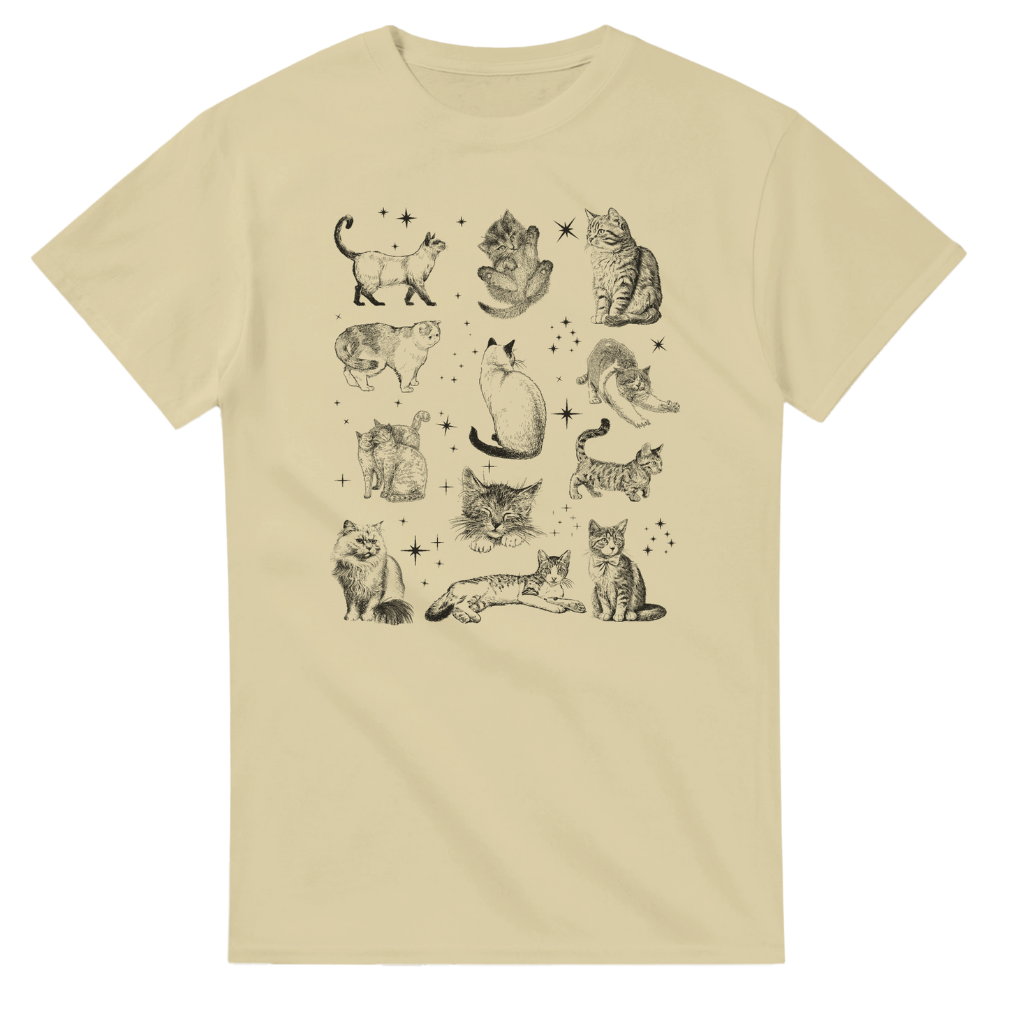 Magical Cats printed t-shirt