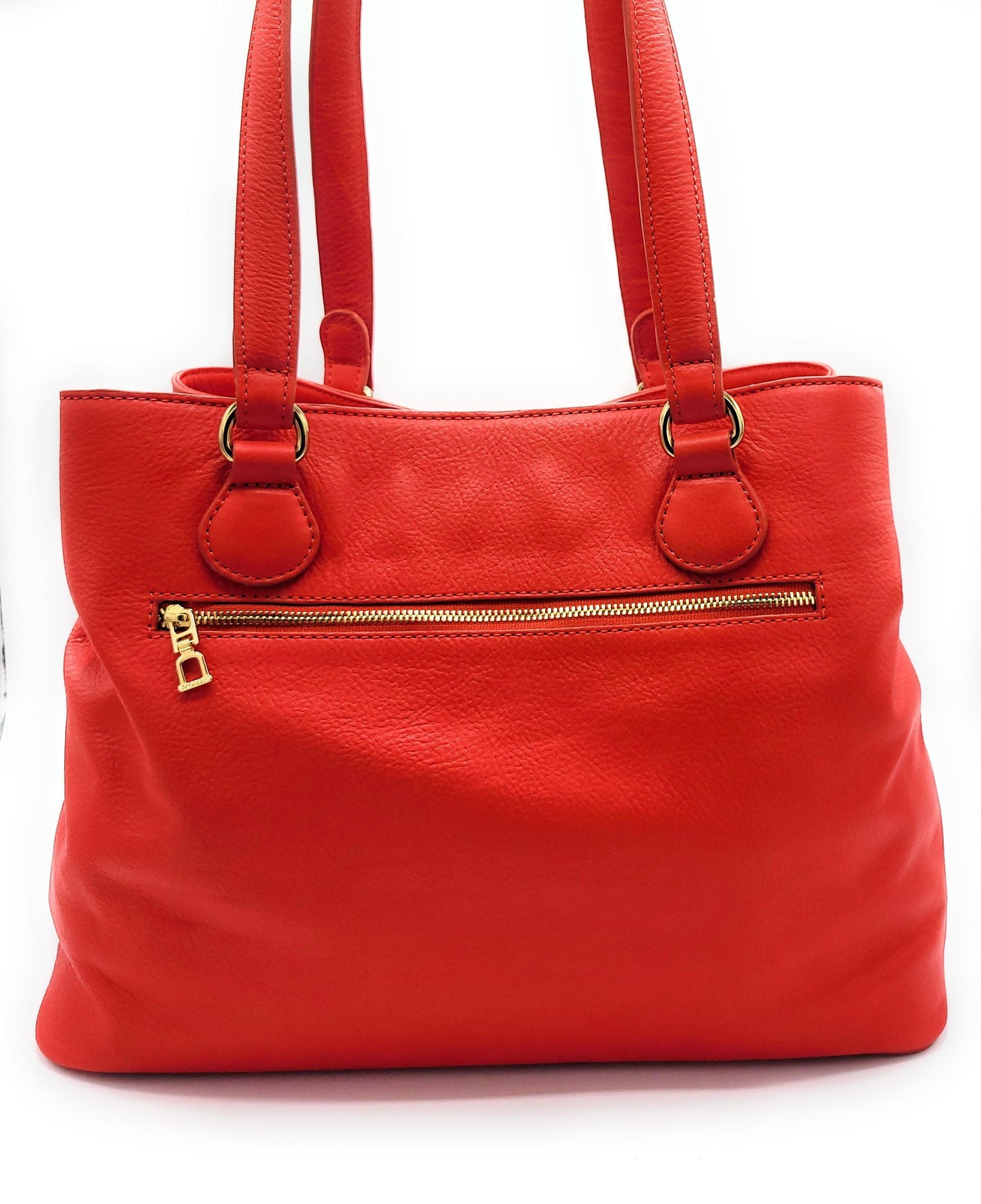 SADDLER ROSIE Real Leather Designer Twin Strap 3 Section Shoulder Bag