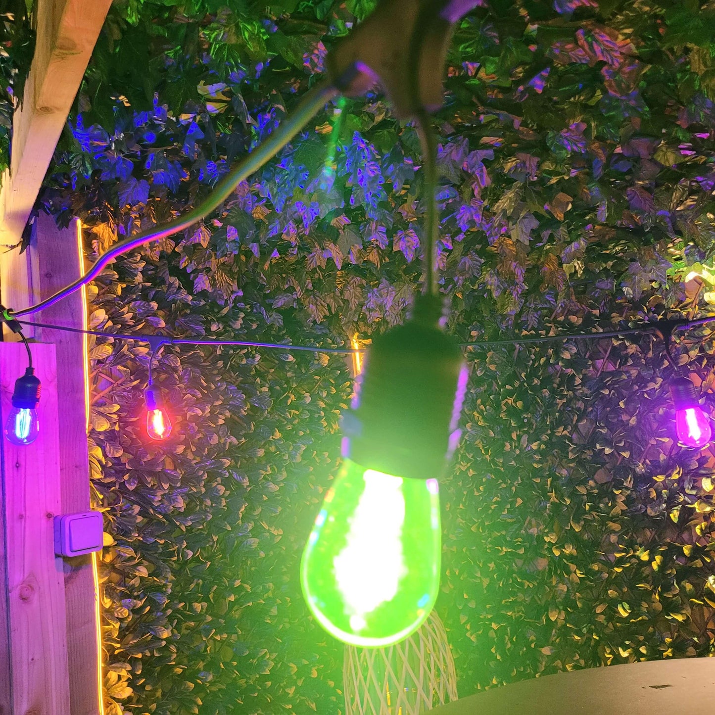 30M / 98FT Outdoor Elite Festoon Multi-Colour LED Waterproof Heavy Duty Connectable String Lights