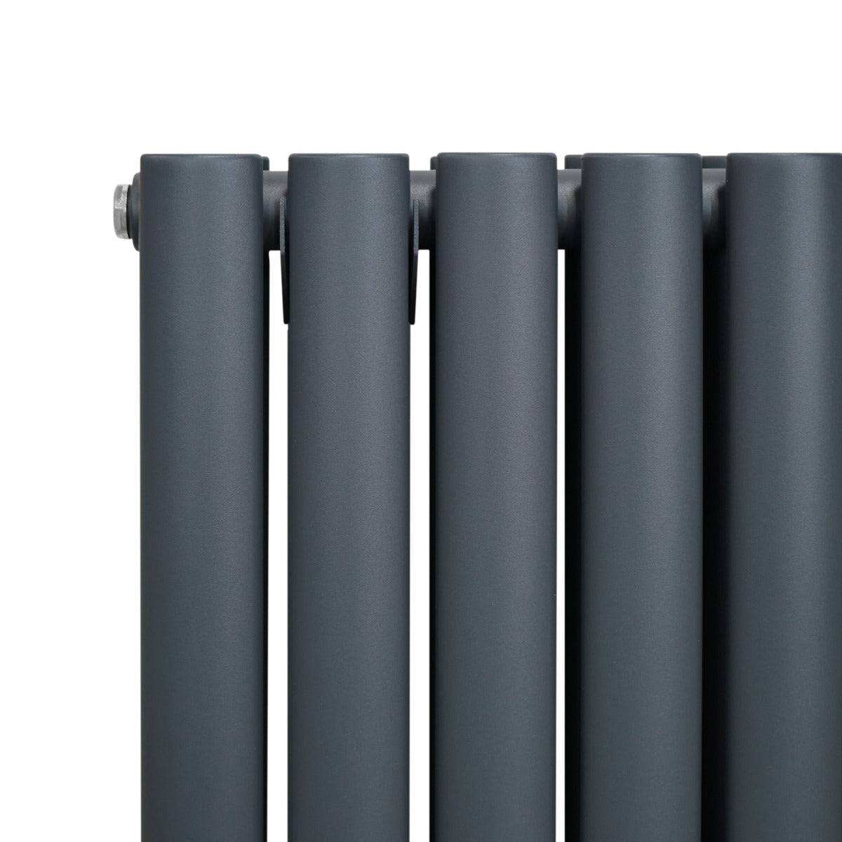 Oval Column Radiator 600mm x 1200mm Anthracite Grey