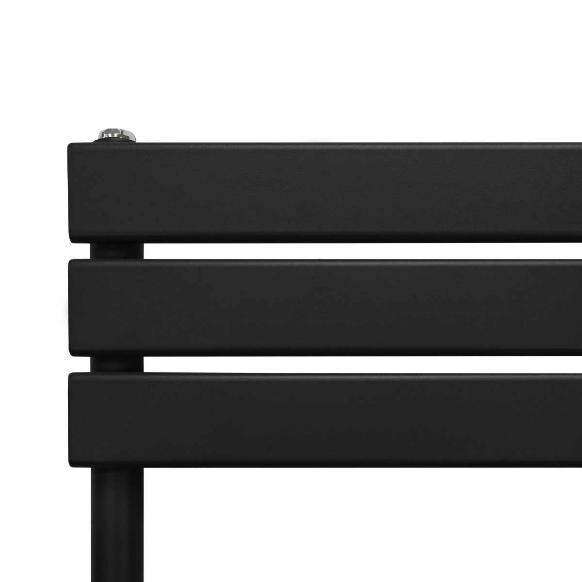 Flat Panel Towel Radiator 1200mm x 500mm Black