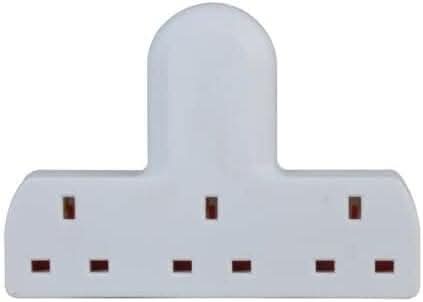 3 Way Plug Adapter UK for Wall Plug Extender Adaptor