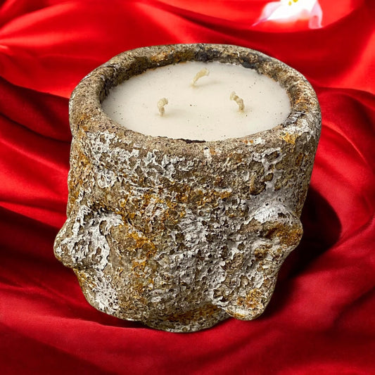 18CM BUDDHA HEAD CANDLE