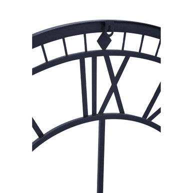 Vitus Skeletal Wall Clock With Black Finish Frame