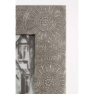 Bowerbird 5X7 Silver Etched Photo Frame