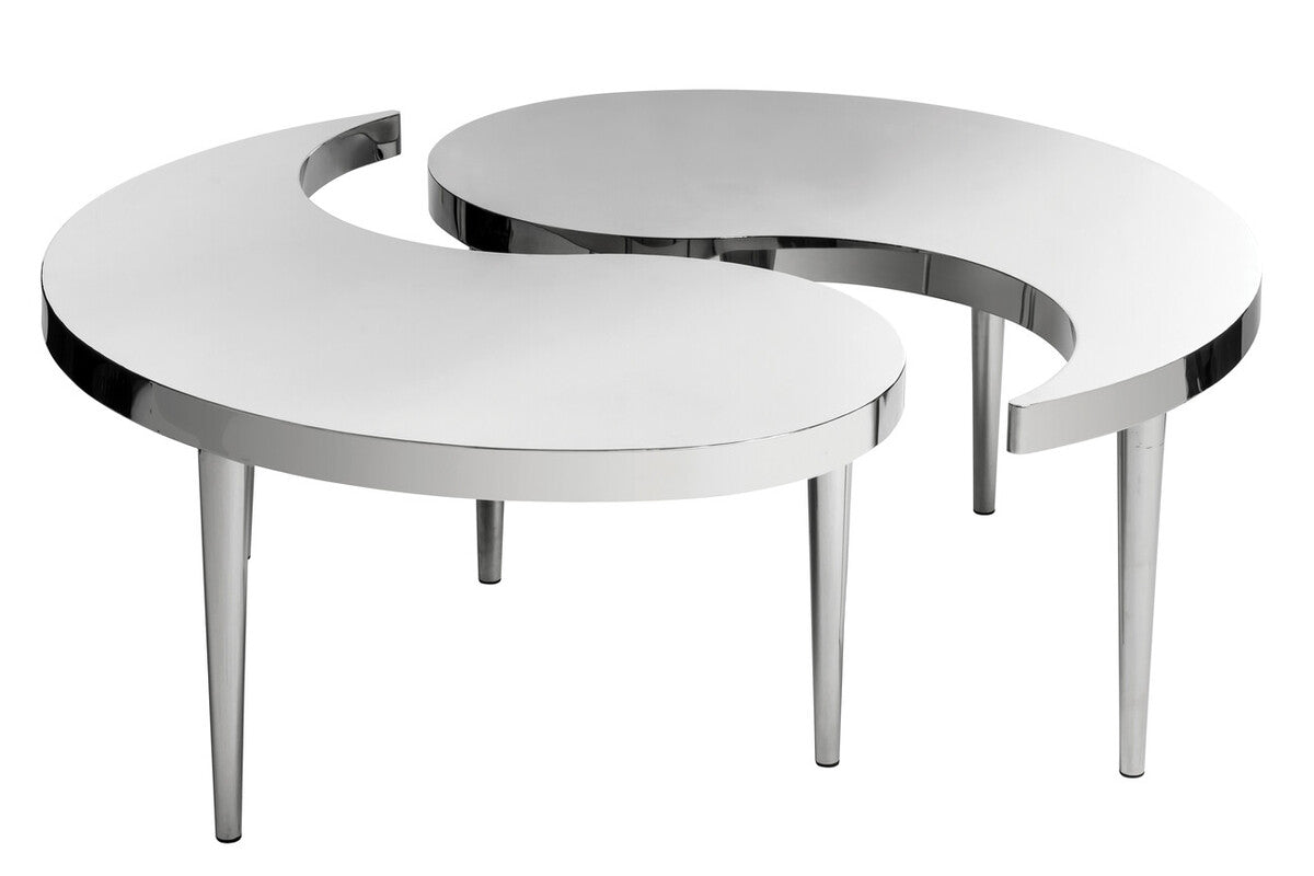 Lure Yin-Yang Stainless Steel Coffee Table