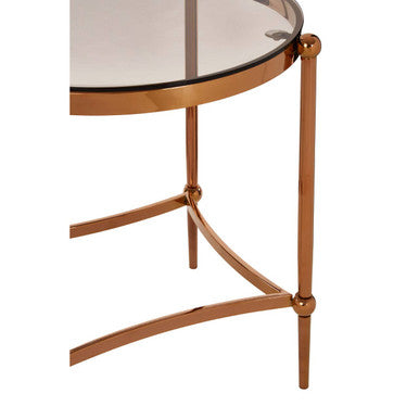 Forli Rose Gold Side Table