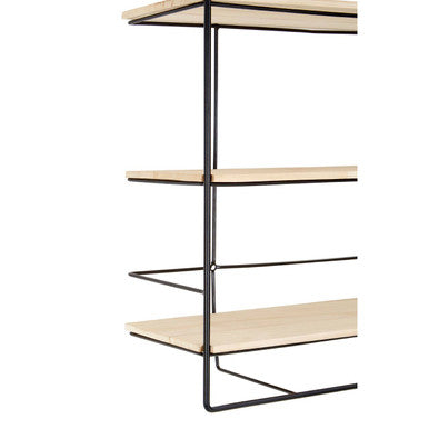 Brixton Wood 3 Tier Wall Shelf
