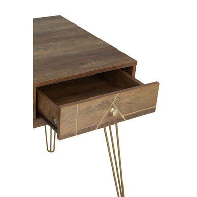 Flori Three Drawer Desk