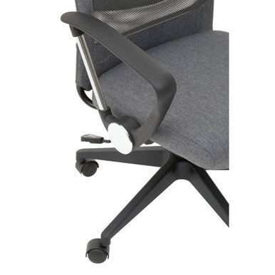 Brent Grey Mesh And Fabric Home Office Chair