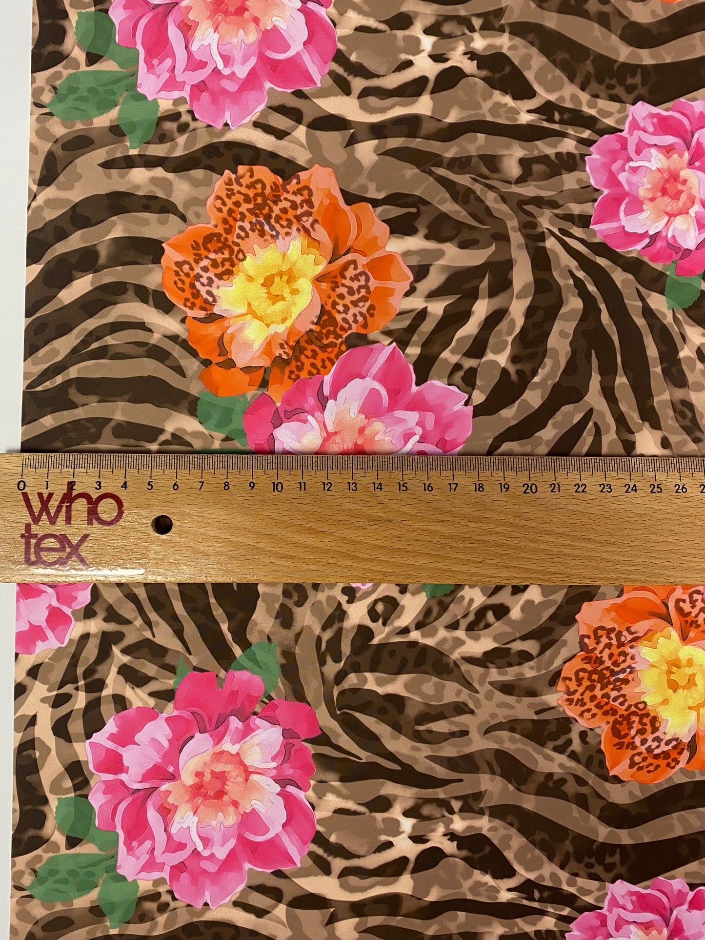 Rose Leopard Baroque Fabric