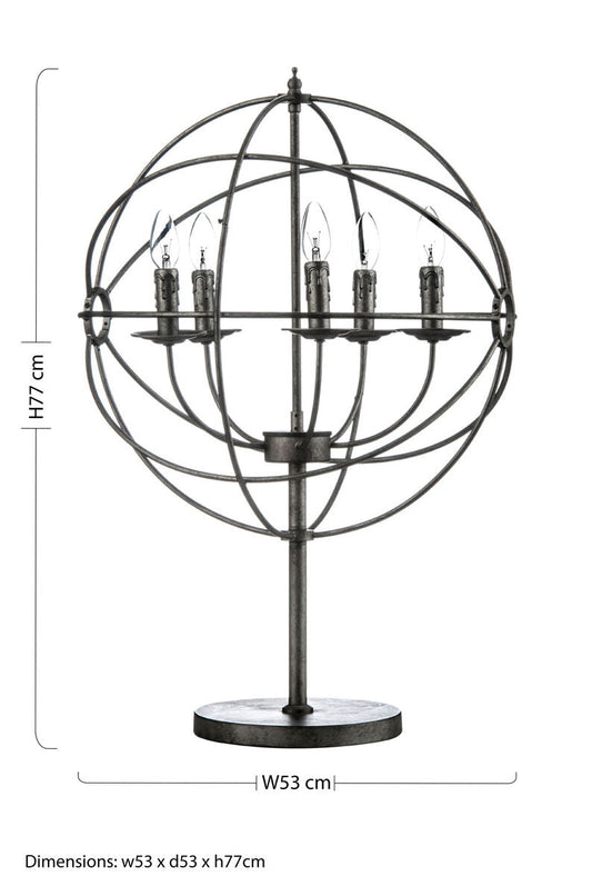 Orbital 5 Arm Table Lamp
