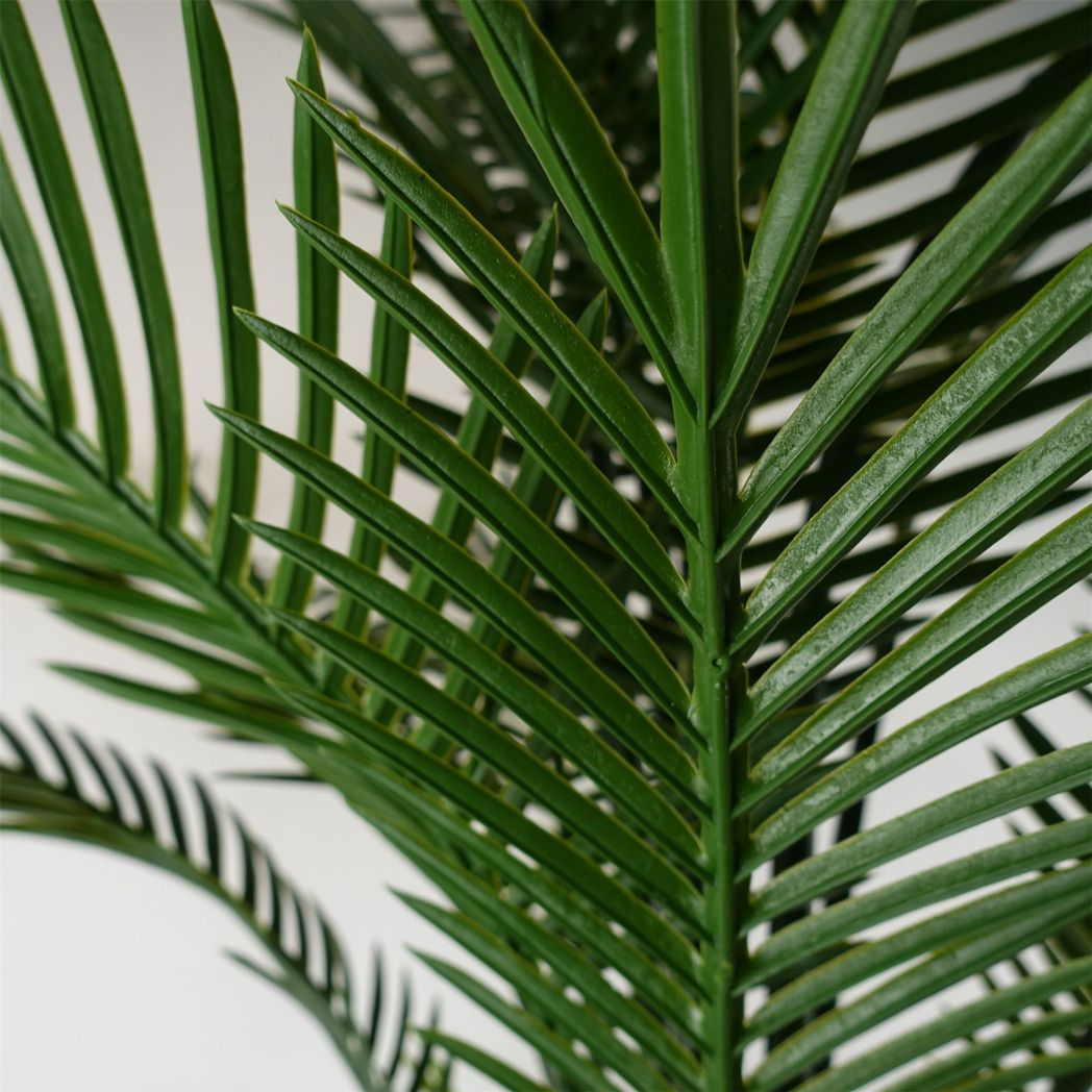125cm UV Resistant Raphis Palm Tree with Natural Trunk