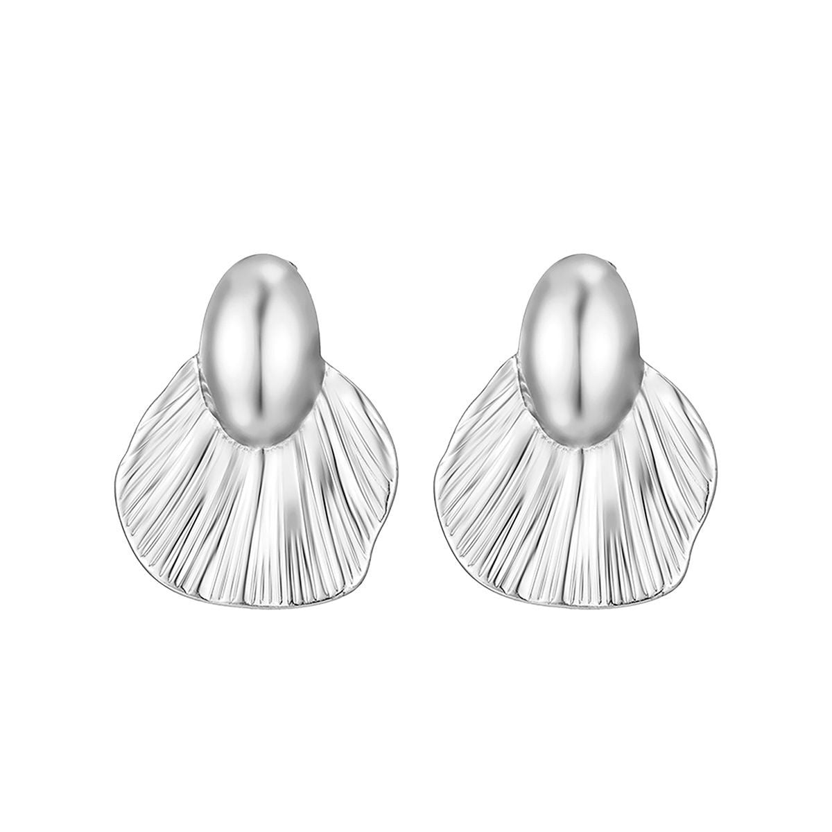 Knox Statement Sculpted Fan Earrings