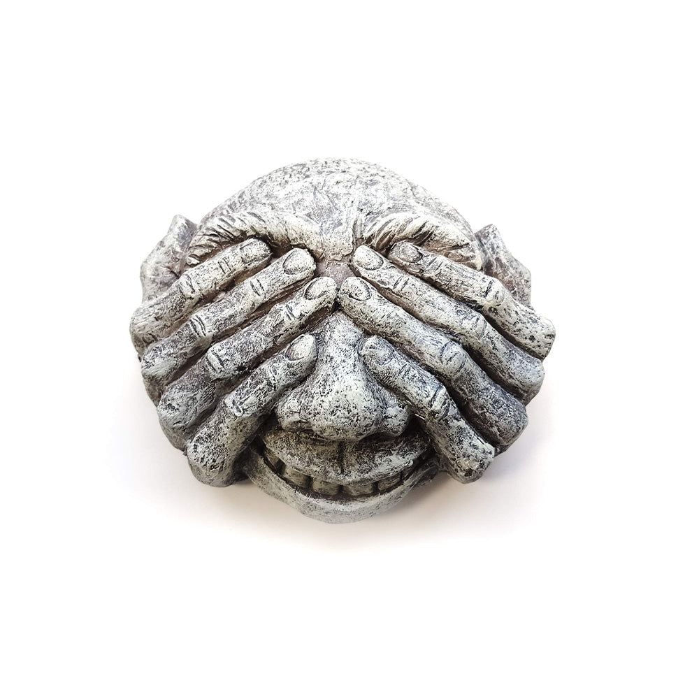 Hear See & Speak No Evil Gargoyle Set Funny Face Wall Plaques Tree Decoration