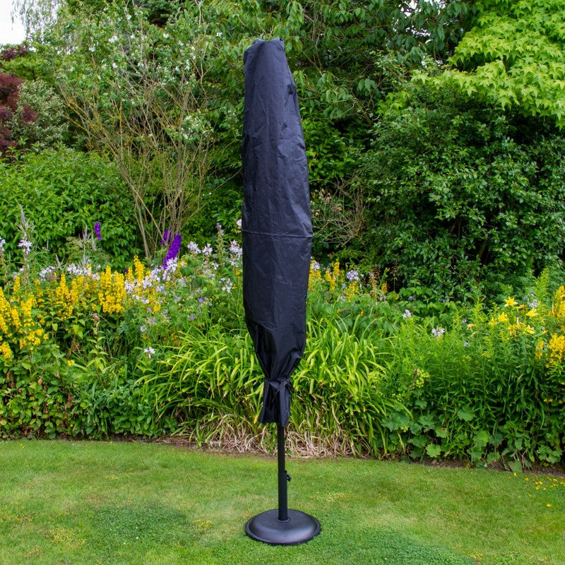 Solar LED Tilt Garden Parasol by Raven - 2.7M Green