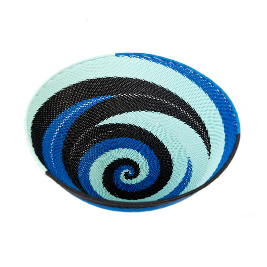 Zulu Telephone Wire Bowl Blue TR17 22cm