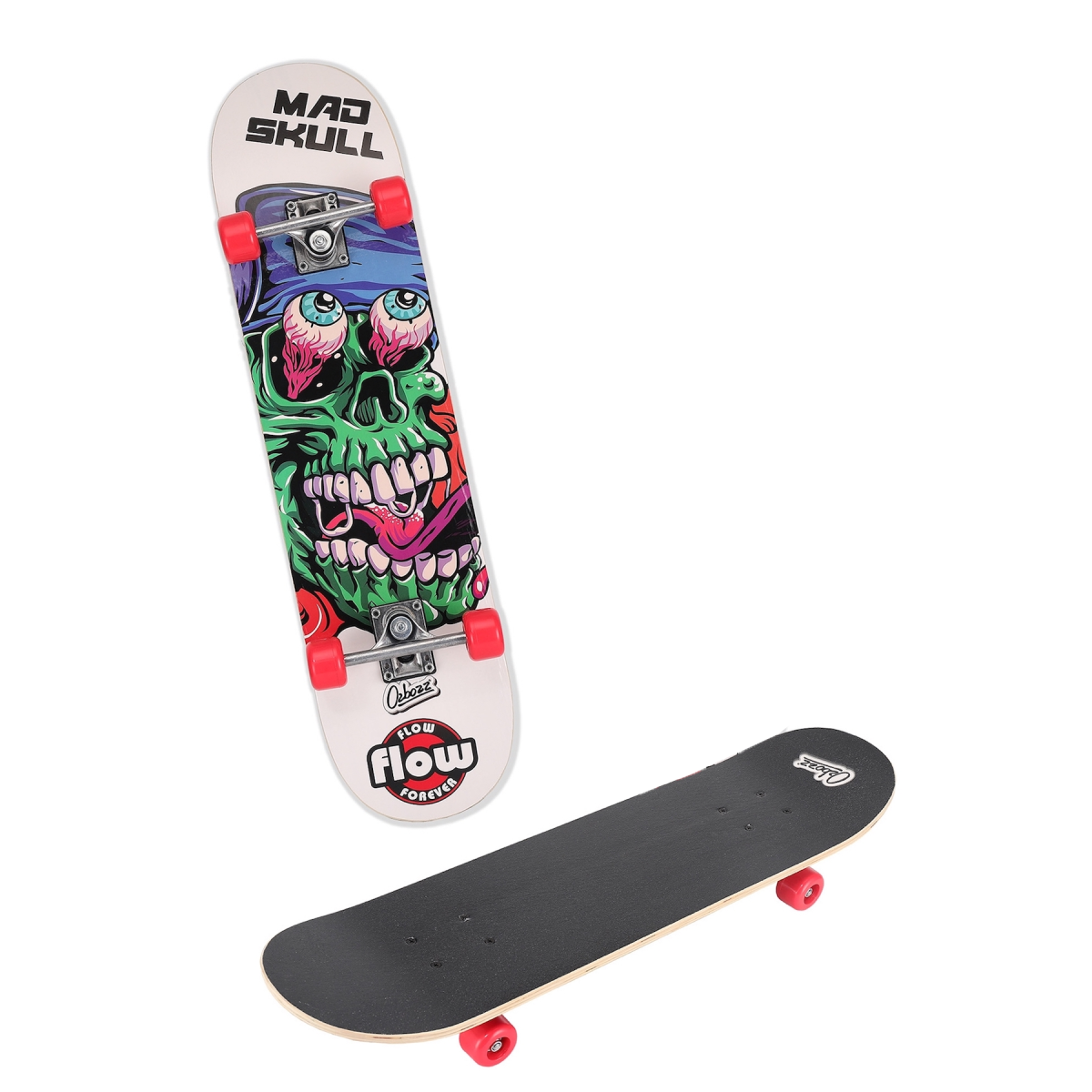 Ozbozz 31" Maple Chaser Skateboard White