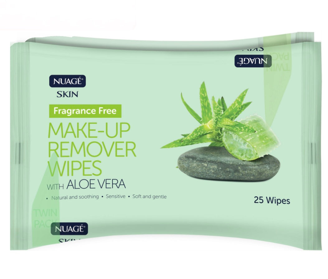 Nuage makeup remover wipes twin pack