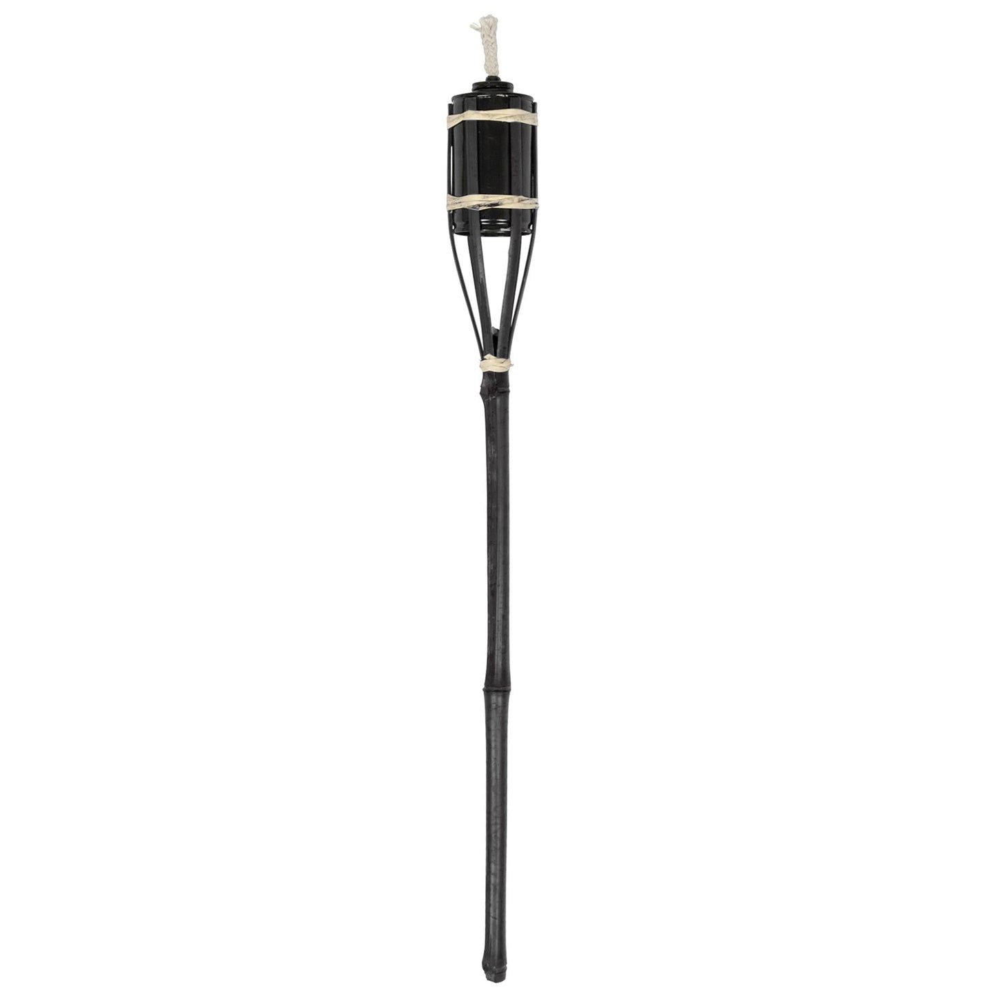 Black Bamboo 60cm Garden Fire Torches - Pack of Six
