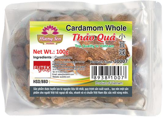 HUONG SEN Cardamom Whole Thao Qua 100g