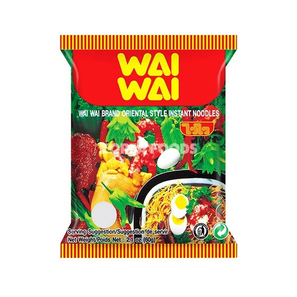 WAI WAI Instant Noodles Thai Oriental Style 60g