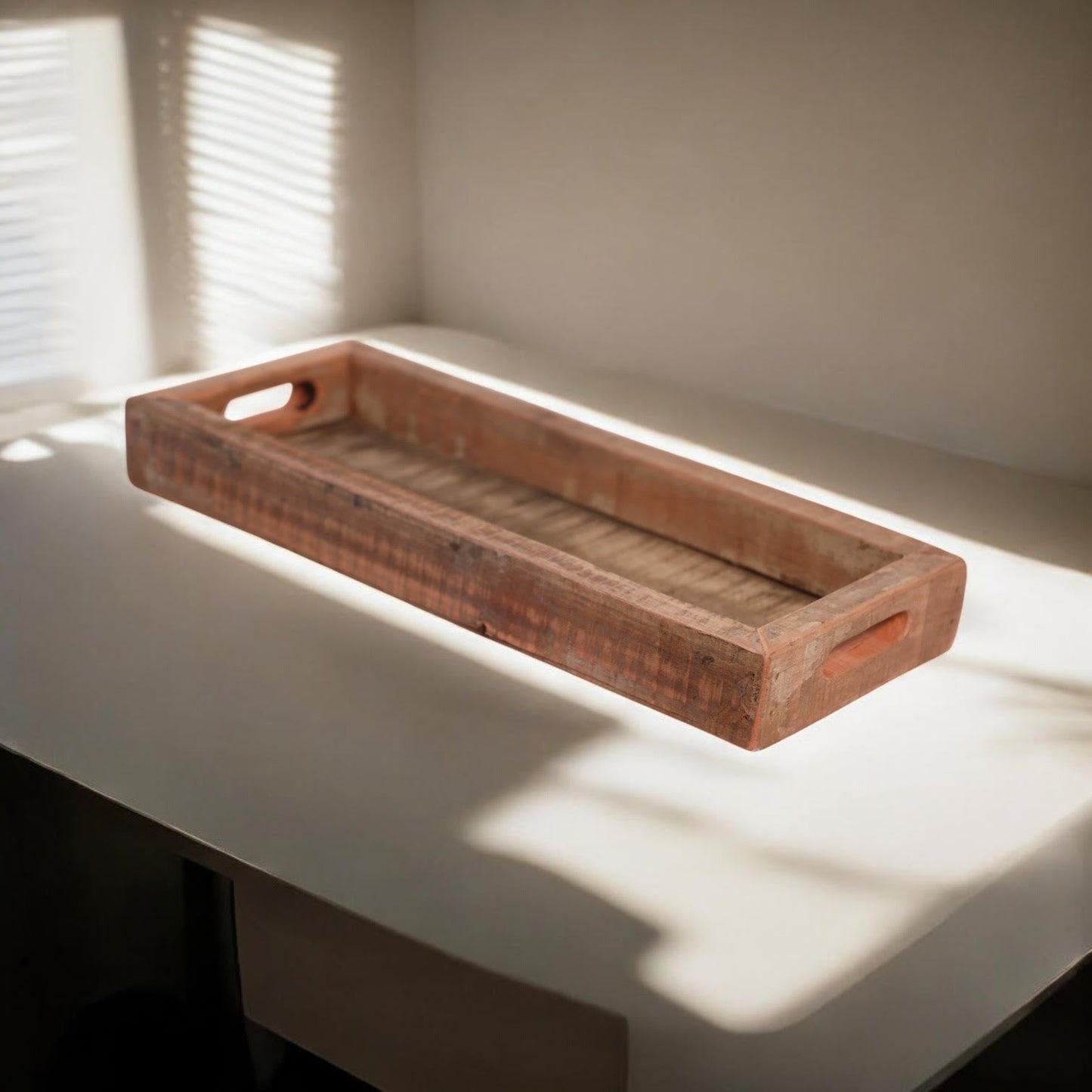 70CM RECLAIMED WOODEN TRAY