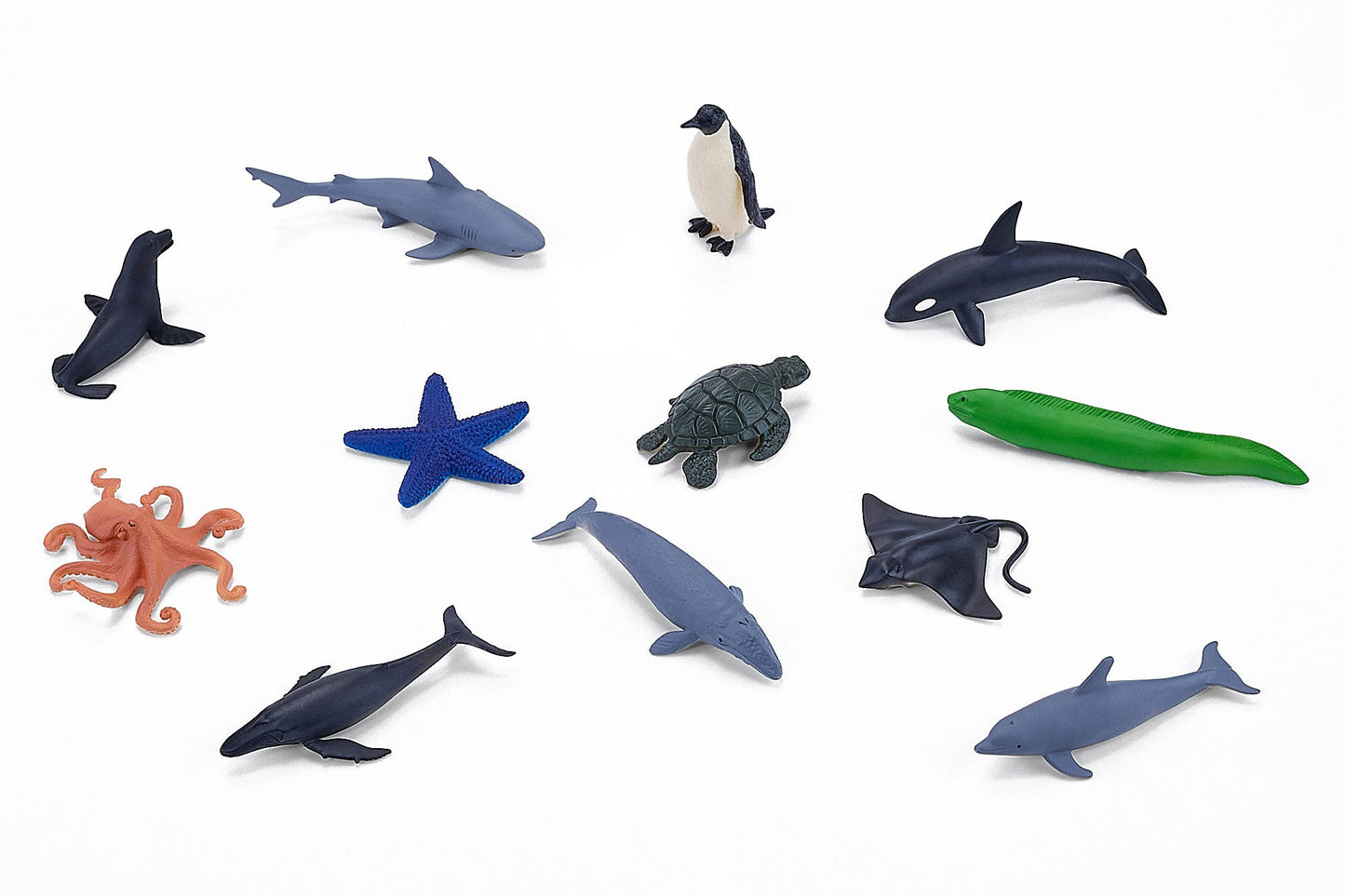 Sea Life Mini Worlds Playset 12pc Ocean Animal Figures