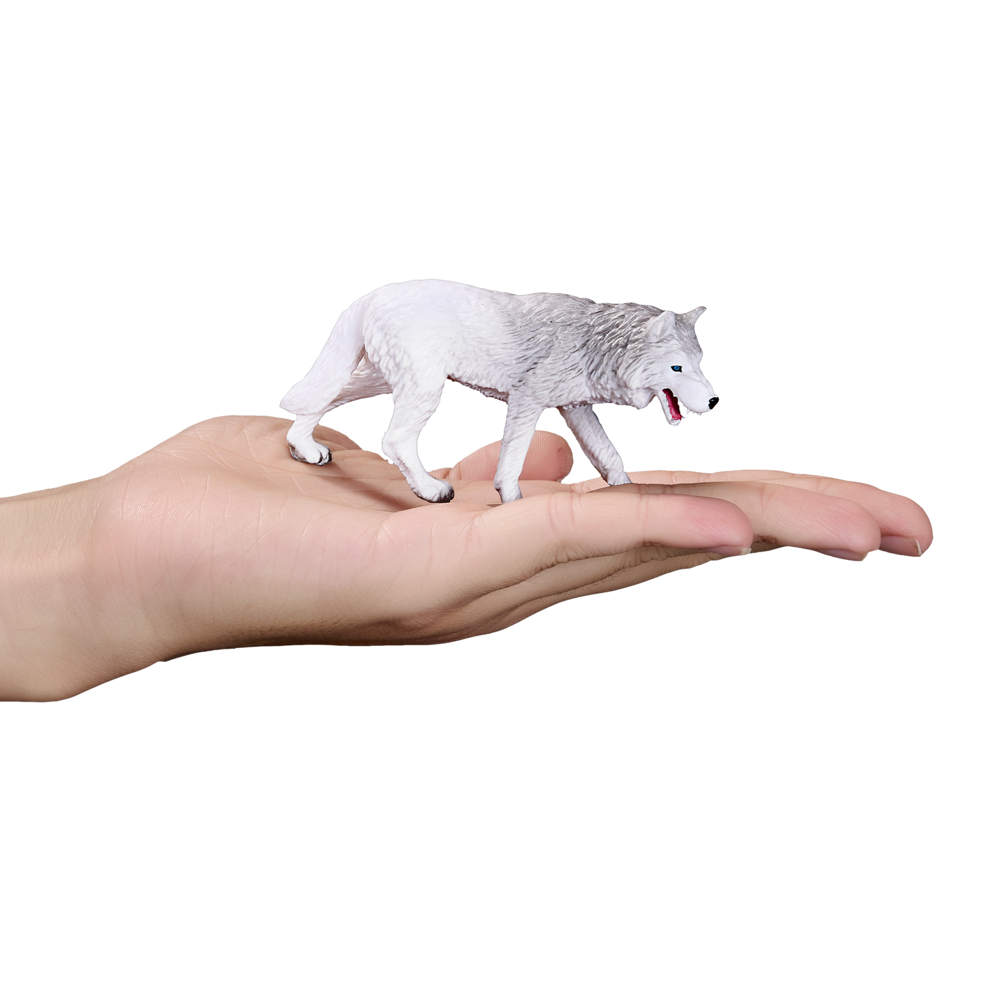 Arctic Wolf Toy Realistic Wildlife Animal Figure
