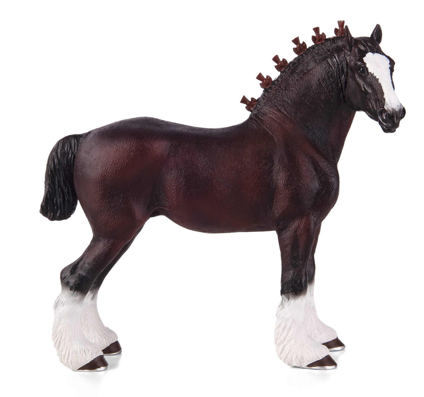Shire Horse Toy Realistic Equestrian Figurine 13x13x12cm