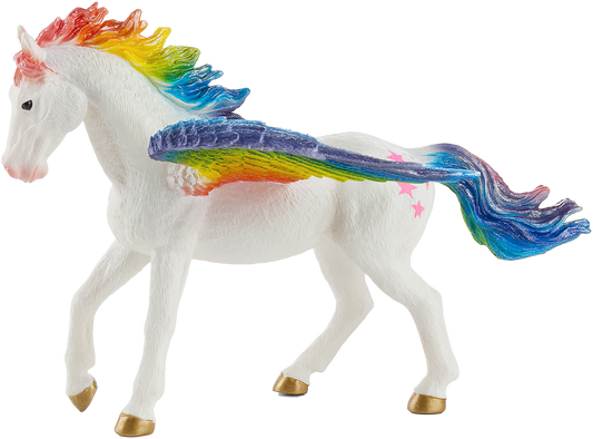 Rainbow Pegasus Toy Fantasy Horse Model
