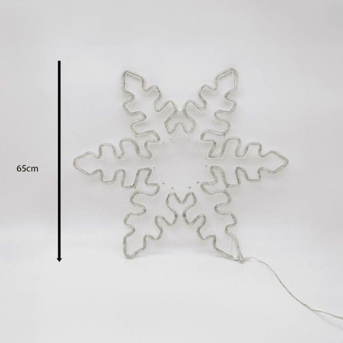 Blue LED Snowflake Rope Light