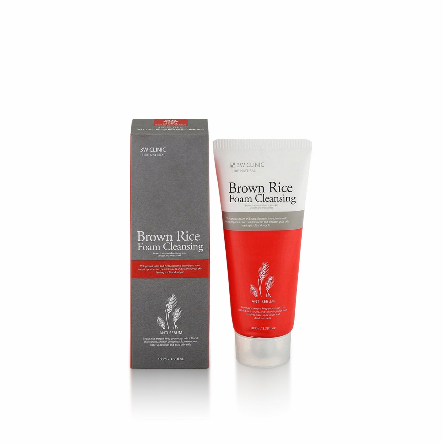 3W Clinic Brown Rice Foam Cleansing 100g