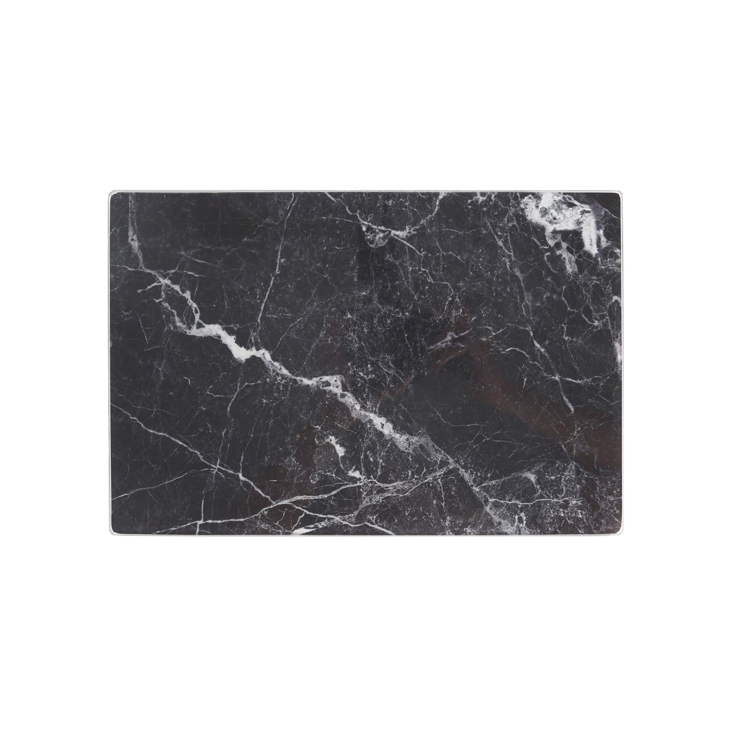 Rectangle Glass Placemats - 30cm x 20cm - Marble - Pack of 6
