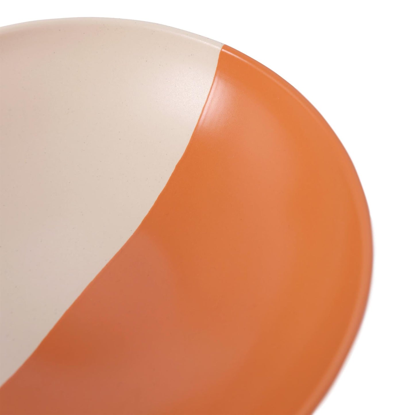 Colour Block Stoneware Pasta Bowl - 20.5cm