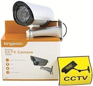Silver Wall Mounted Dummy CCTV Camera