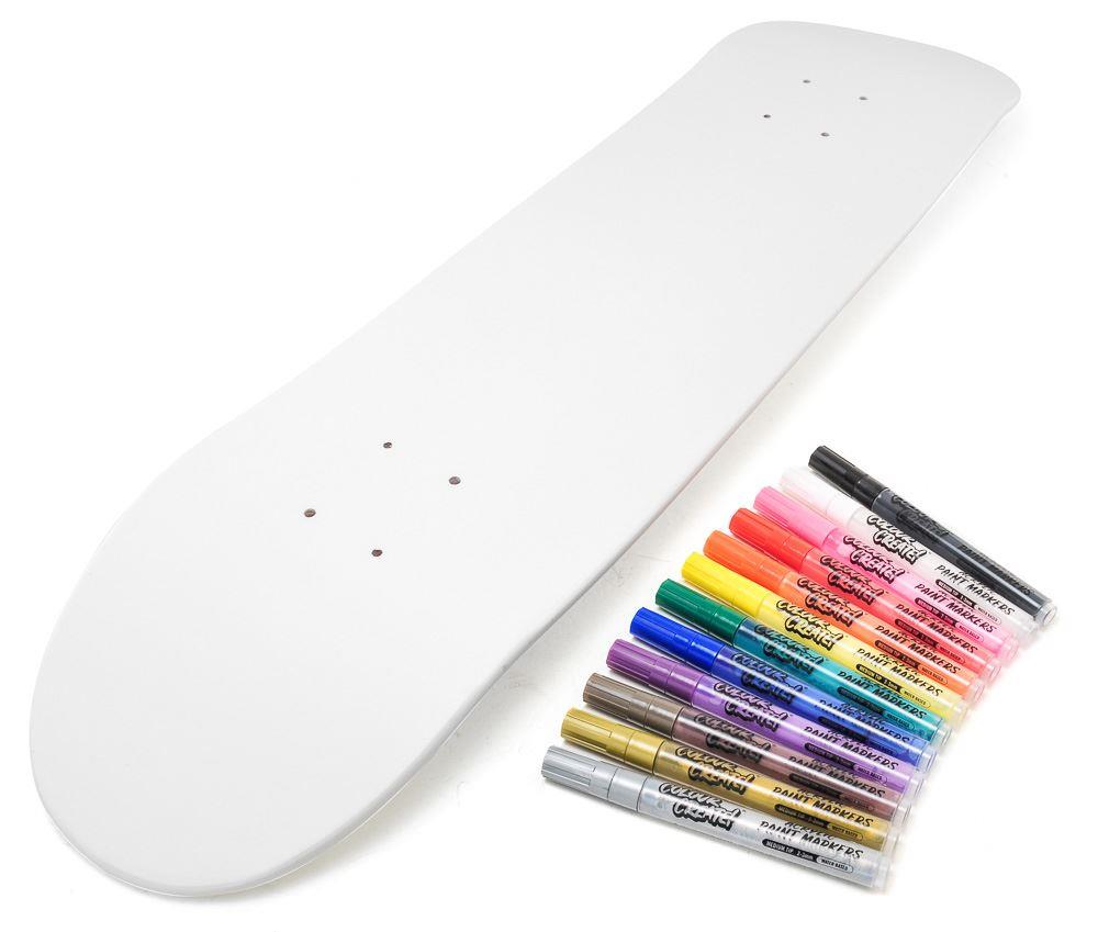 Venom Skateboards Deck & Colour Create Pens + Deck Wall Hanger