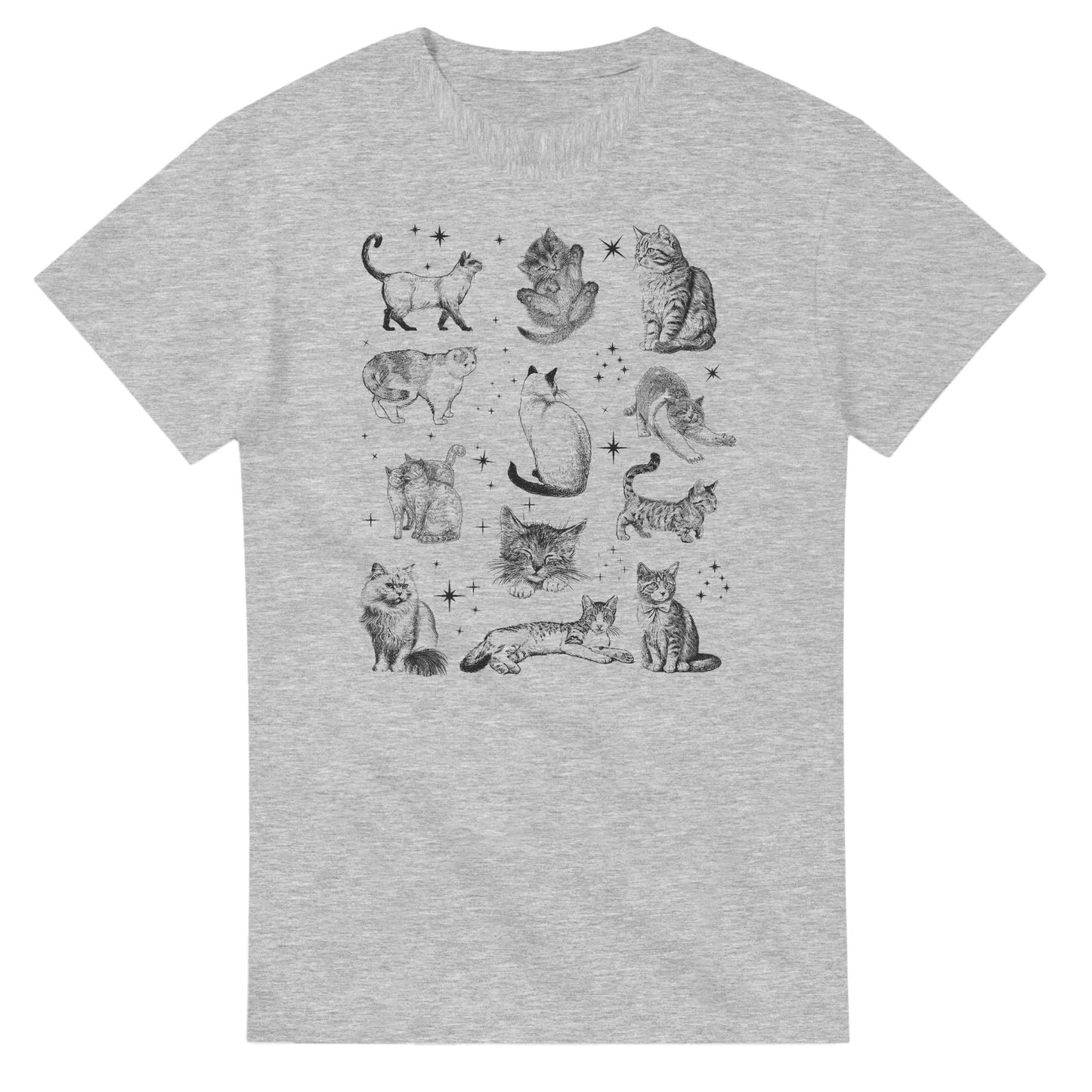 Magical Cats printed t-shirt