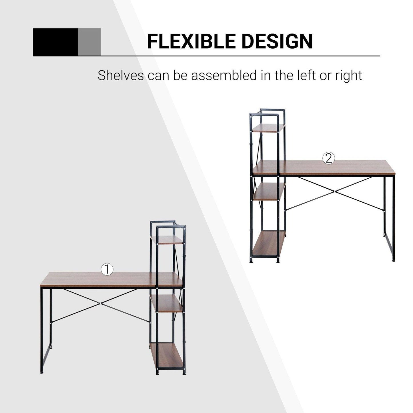 Industrial Computer Desk With Storage