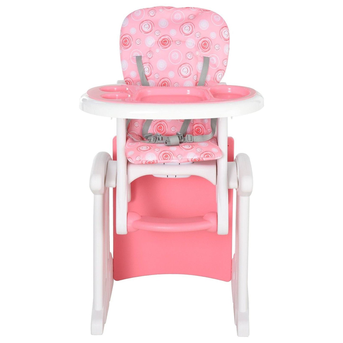 HDPE 3-in-1 Baby Booster High Chair Pink