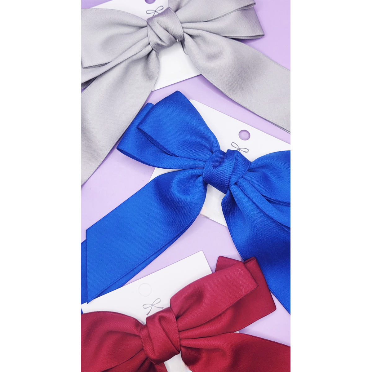 Hair Bow Clip Slide Pack of 12