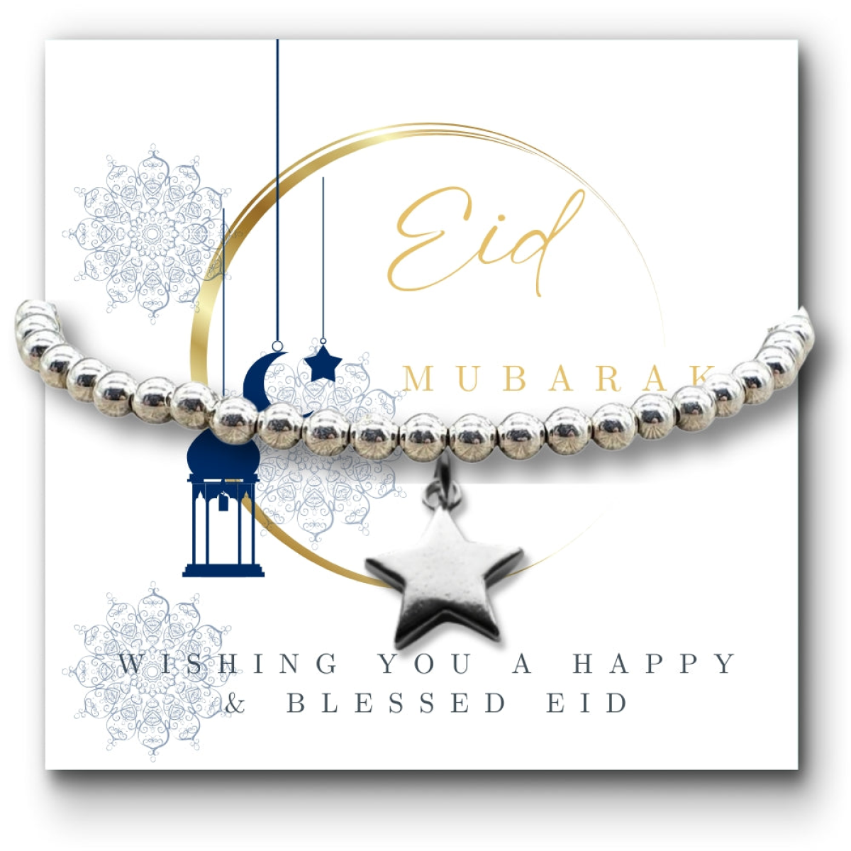 Eid Mubarak Star Bracelet | Gift for Sister, Mum, Gran, Best Friend