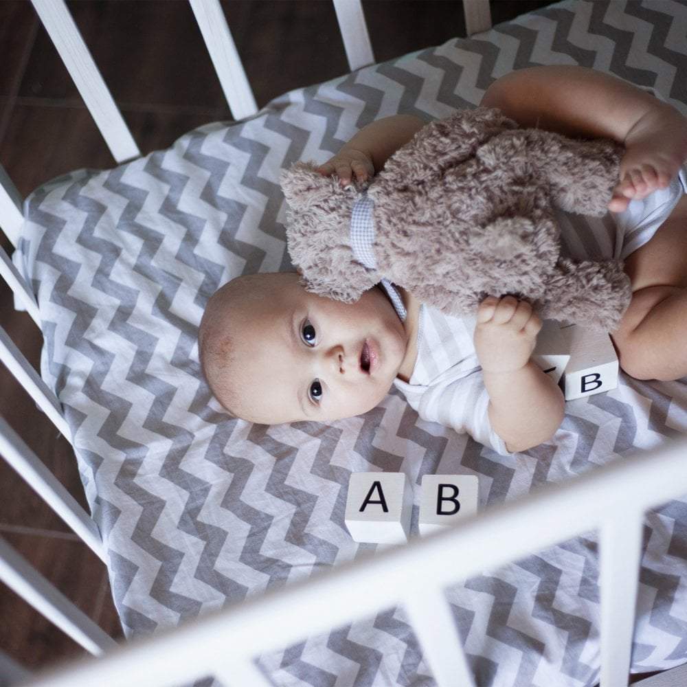 4x Spacesaver Cot Fitted Sheet 100% Cotton 100x52cm