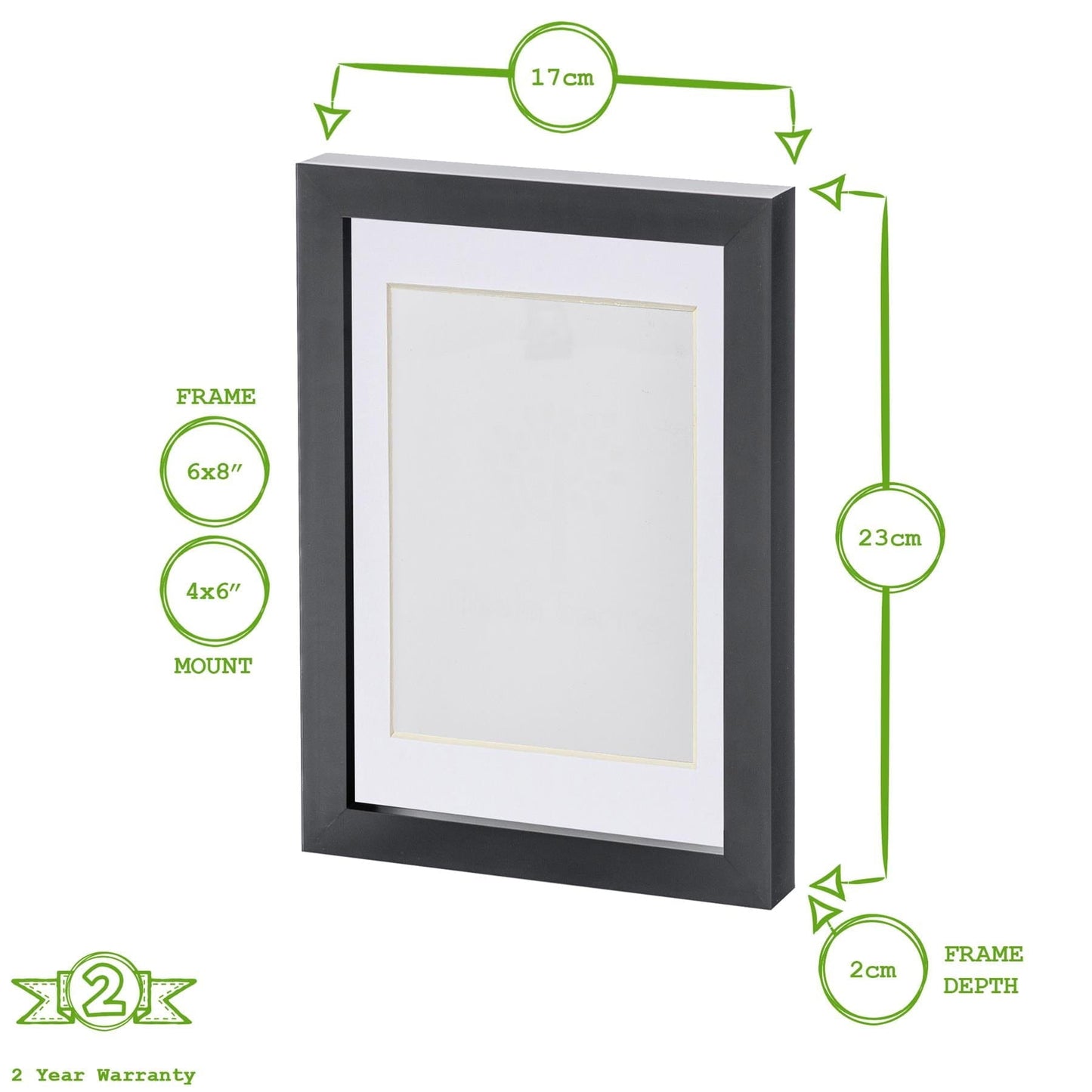 A5 (6" x 8") Photo Frame with 4" x 6" Mount
