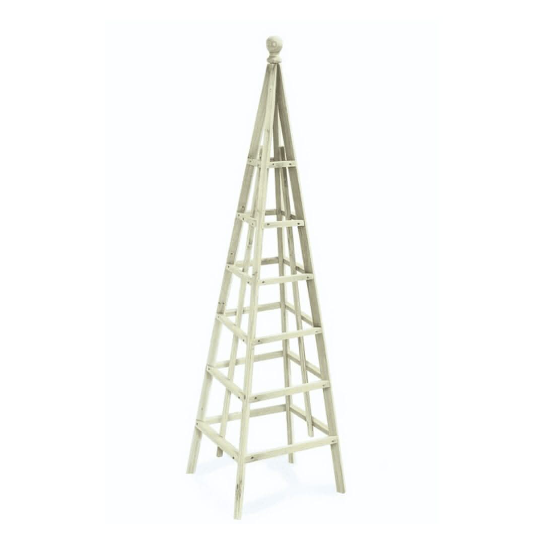 Large Garden Sage Obelisk Outdoor Arch Heavy Duty Strong Wooden Plant Cage