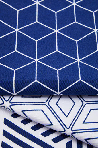 Modern Retro Set Of 3 Tea Towels