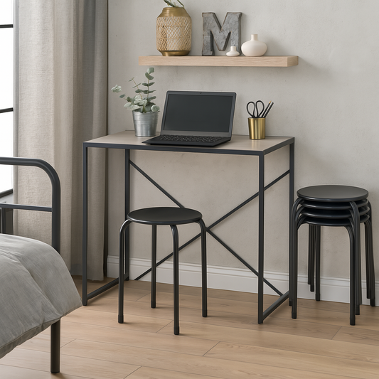 Metal Stacking Stools - Pack of 6