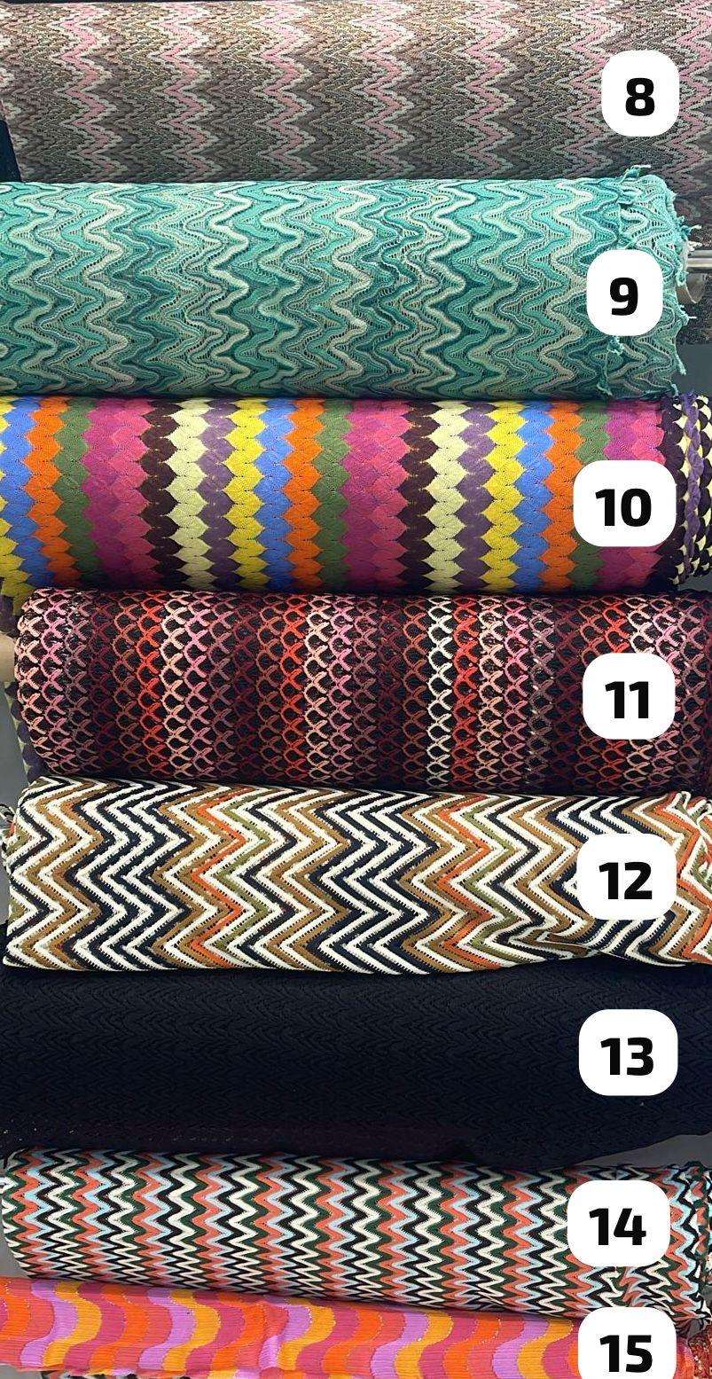 53 Different Design, Zigzag Knit Mesh Fabric
